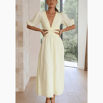 Temika Yellow Midi Dress - Endless - UAE Rental and Resale for Women's Fashion