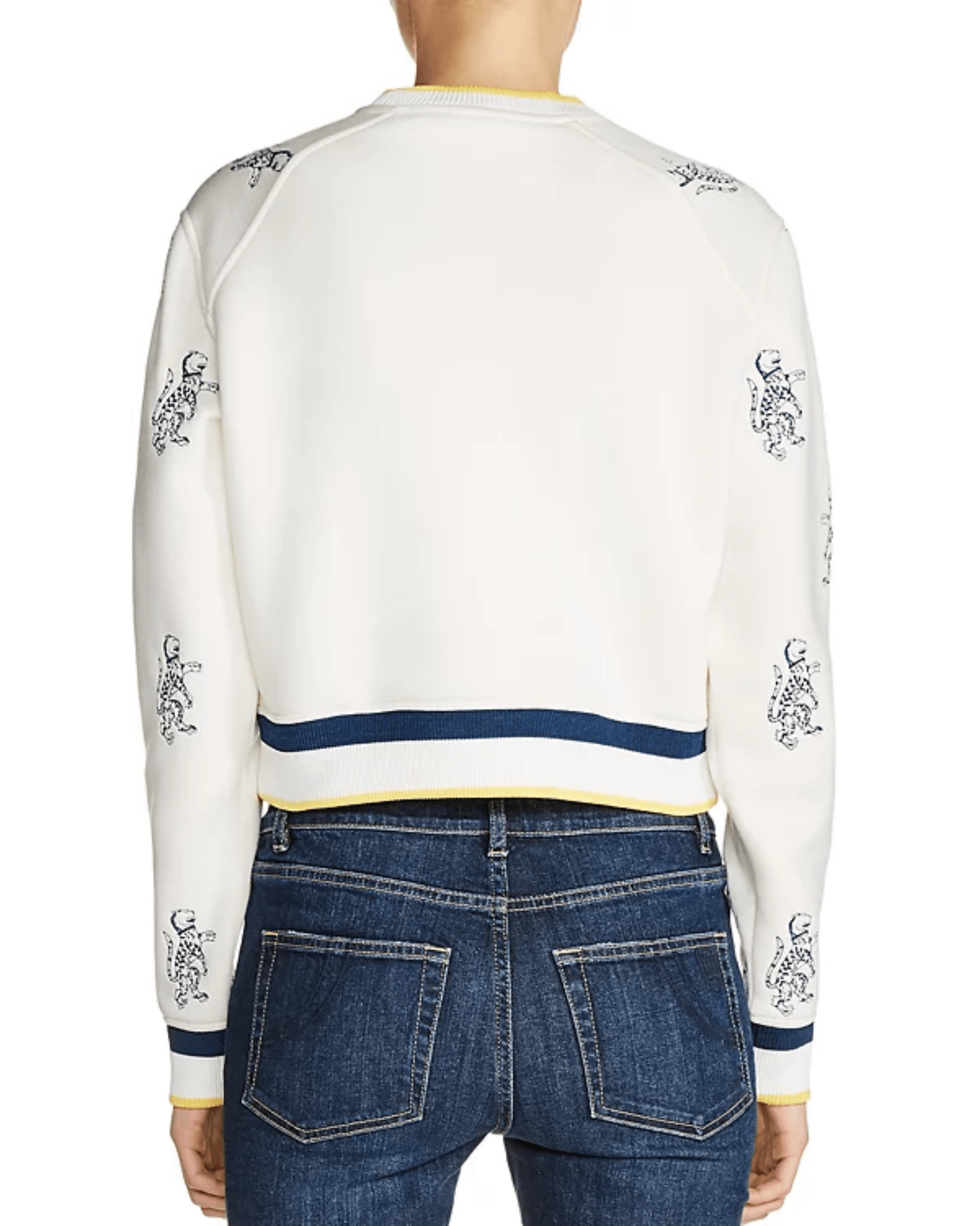 Tentation Leopard-Embroidered Sweatshirt - Endless - UAE Rental and Resale for Women's Fashion