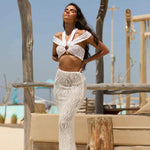 Textured Lace Co-ord Set - Endless - UAE Rental and Resale for Women's Fashion