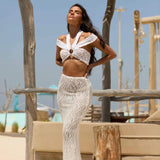 Textured Lace Co-ord Set - Endless - UAE Rental and Resale for Women's Fashion
