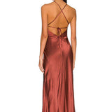 Thalia Gathered Square Neck Bias Midi Dress - Endless - UAE Rental and Resale for Women's Fashion