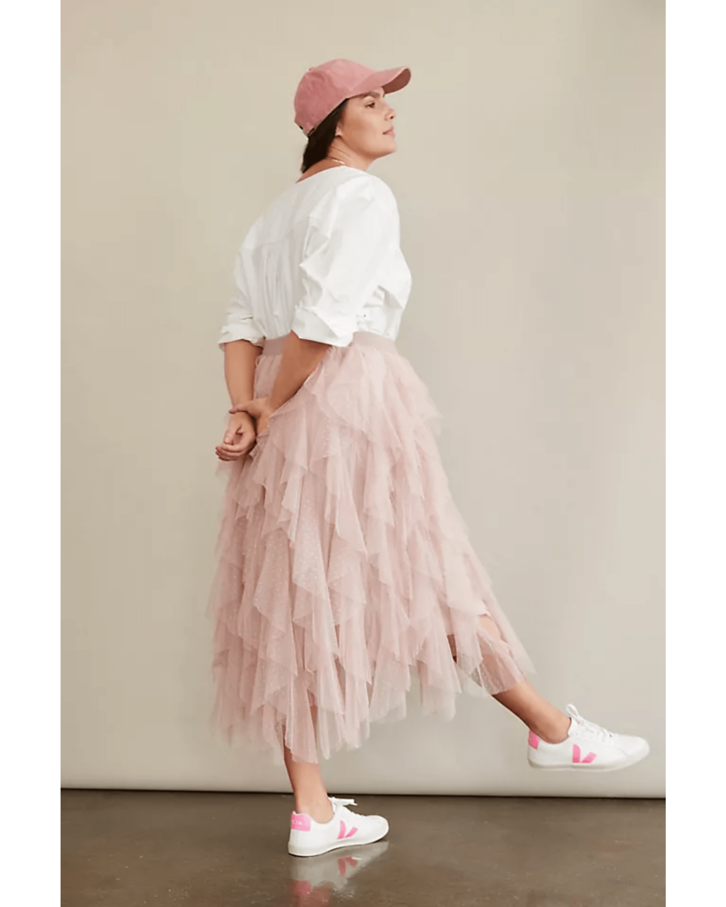 The Cheri Ruffled Tulle Midi Skirt - Endless - UAE Rental and Resale for Women's Fashion