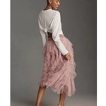 The Cheri Ruffled Tulle Midi Skirt - Endless - UAE Rental and Resale for Women's Fashion