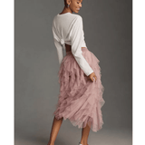 The Cheri Ruffled Tulle Midi Skirt - Endless - UAE Rental and Resale for Women's Fashion