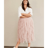 The Chéri Ruffled Tulle Midi Skirt - Endless - UAE Rental and Resale for Women's Fashion