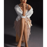 The Cheri Ruffled Tulle Midi Skirt - Endless - UAE Rental and Resale for Women's Fashion