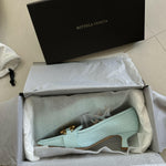 The Madame Pumps In Blue Lizard Embossed Leather - Endless - UAE Rental and Resale for Women's Fashion