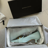 The Madame Pumps In Blue Lizard Embossed Leather - Endless - UAE Rental and Resale for Women's Fashion