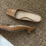 The Mule in Beige Croco - Endless - UAE Rental and Resale for Women's Fashion