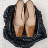 The Mule in Beige Croco - Endless - UAE Rental and Resale for Women's Fashion