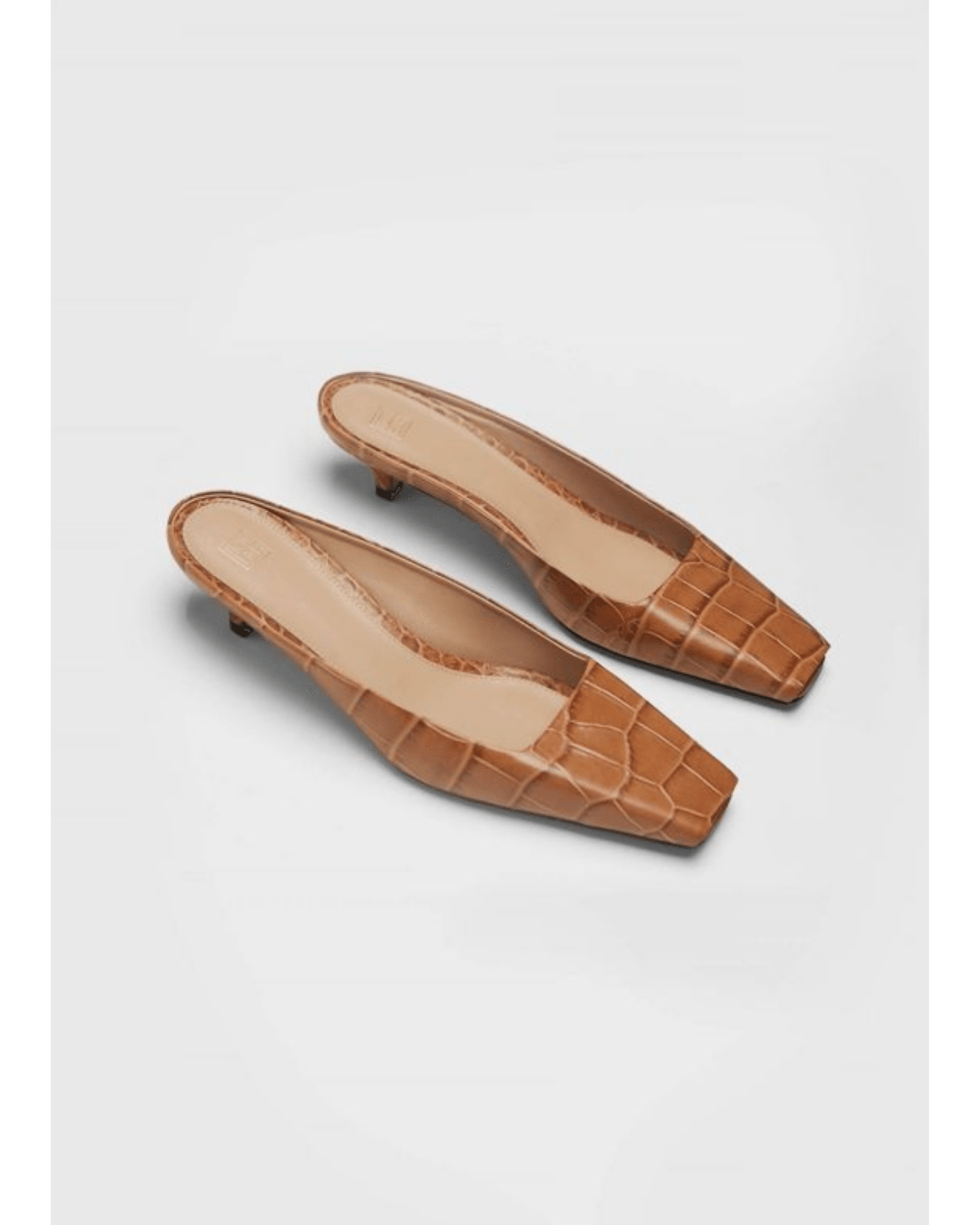 The Mule in Beige Croco - Endless - UAE Rental and Resale for Women's Fashion