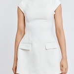 The Ultimate Muse Cap Sleeve Mini Dress in White - Endless - UAE Rental and Resale for Women's Fashion