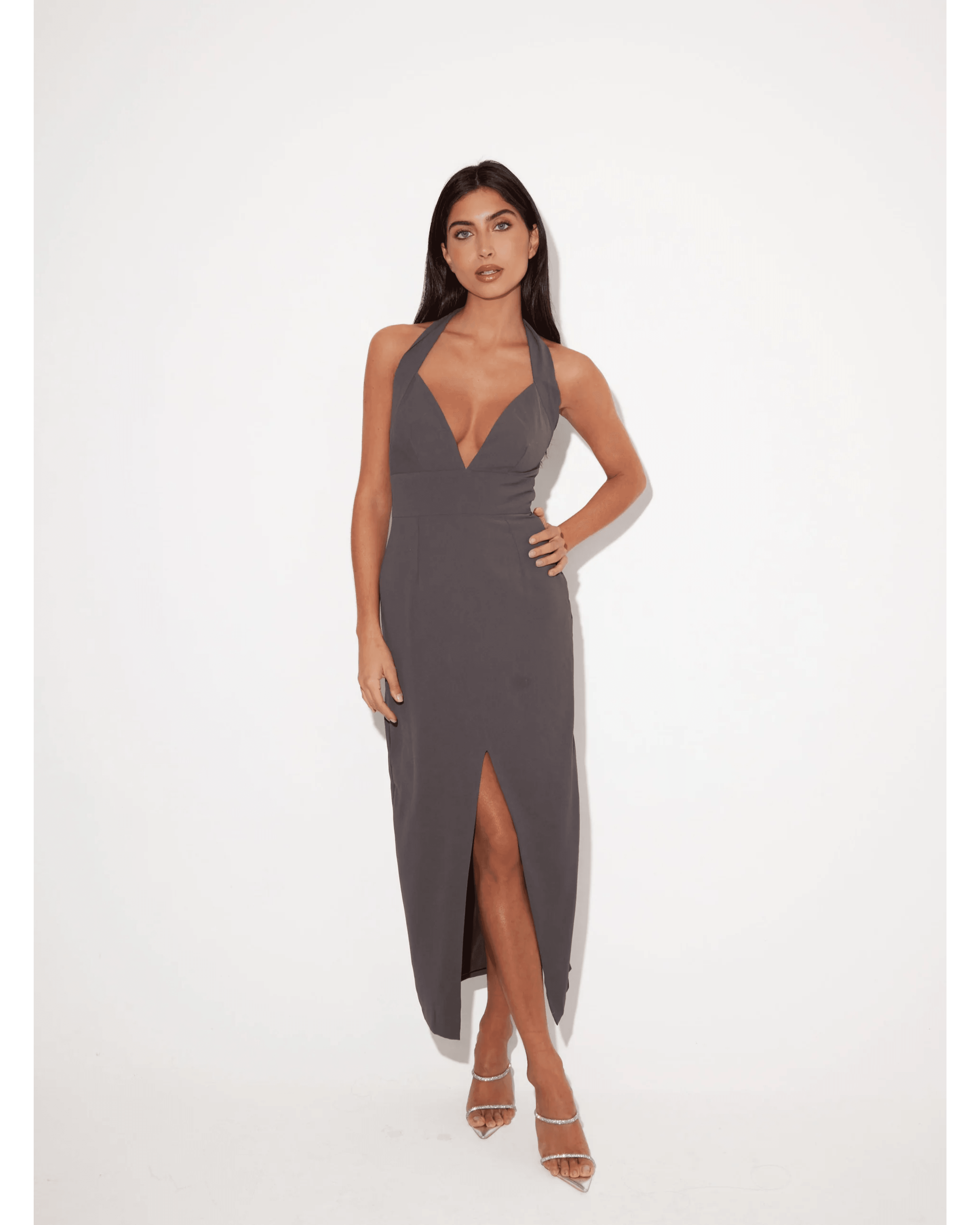 The Ultimate Muse Halter Neck Midi Dress - Endless - UAE Rental and Resale for Women's Fashion