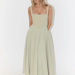 The Ultimate Muse High Waist Square Neck Midi Dress - Endless - UAE Rental and Resale for Women's Fashion