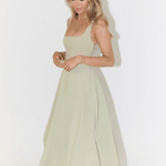 The Ultimate Muse High Waist Square Neck Midi Dress - Endless - UAE Rental and Resale for Women's Fashion
