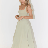 The Ultimate Muse High Waist Square Neck Midi Dress - Endless - UAE Rental and Resale for Women's Fashion