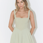 The Ultimate Muse High Waist Square Neck Midi Dress - Endless - UAE Rental and Resale for Women's Fashion