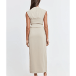 The Ultimate Muse Midi Top & Skirt Co-ord in Taupe - Endless - UAE Rental and Resale for Women's Fashion