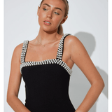 The Ultimate Muse Pearl Trim Mini Dress - Endless - UAE Rental and Resale for Women's Fashion