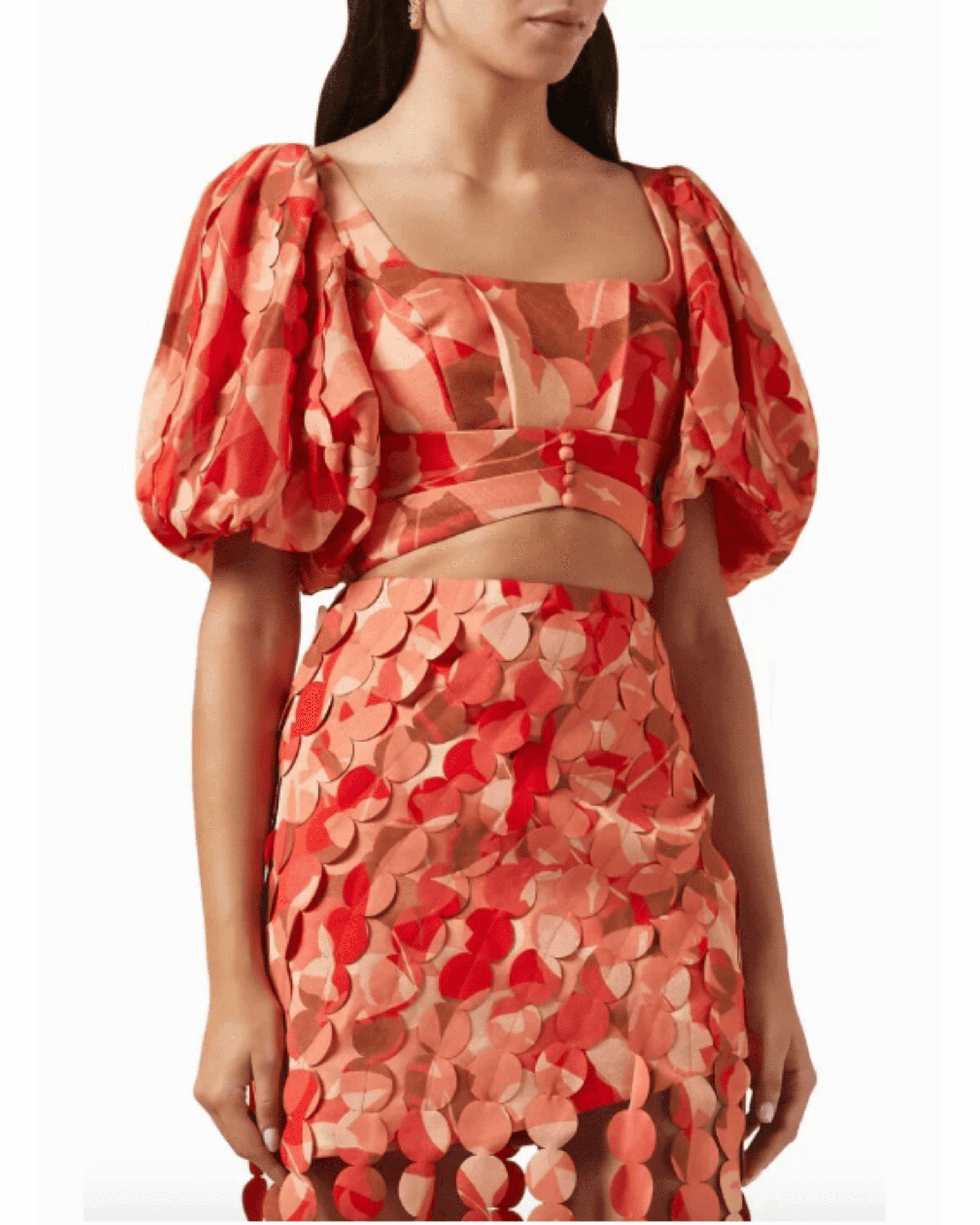 Thurston Crop Top & Miranda Fringe Skirt - Endless - UAE Rental and Resale for Women's Fashion