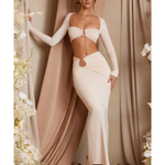 Tiani Asymmetric Draped Maxi Skirt - Endless - UAE Rental and Resale for Women's Fashion