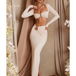 Tiani Asymmetric Draped Maxi Skirt - Endless - UAE Rental and Resale for Women's Fashion