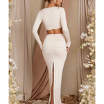 Tiani Asymmetric Draped Maxi Skirt - Endless - UAE Rental and Resale for Women's Fashion
