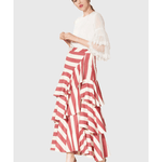 Tiered Stripe Maxi Skirt - Endless - UAE Rental and Resale for Women's Fashion