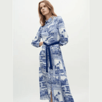 Toile De Jouy Shirt Dress - Endless - UAE Rental and Resale for Women's Fashion