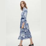 Toile De Jouy Shirt Dress - Endless - UAE Rental and Resale for Women's Fashion