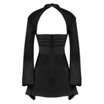 Toira Black Draped Corset Dress - Endless - UAE Rental and Resale for Women's Fashion