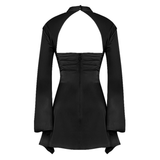 Toira Black Draped Corset Dress - Endless - UAE Rental and Resale for Women's Fashion