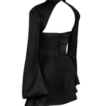 Toira Black Draped Corset Dress - Endless - UAE Rental and Resale for Women's Fashion