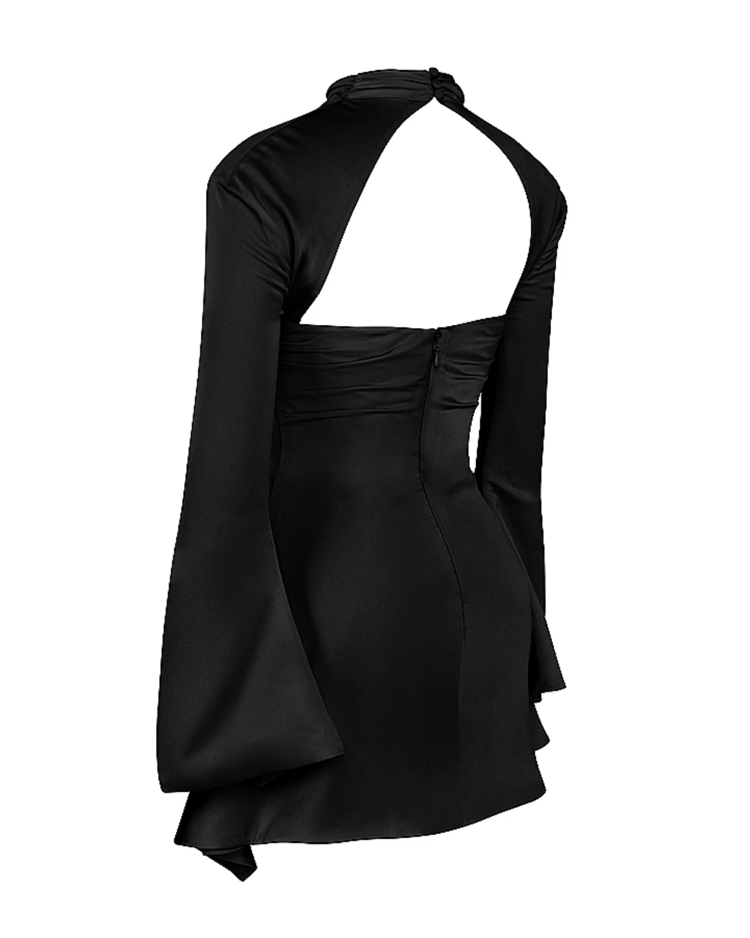 Toira Black Draped Corset Dress - Endless - UAE Rental and Resale for Women's Fashion