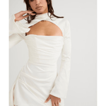 Toira Ivory Draped Corset Dress - Endless - UAE Rental and Resale for Women's Fashion