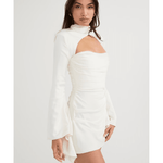 Toira Ivory Draped Corset Dress - Endless - UAE Rental and Resale for Women's Fashion