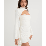 Toira Ivory Draped Corset Dress - Endless - UAE Rental and Resale for Women's Fashion