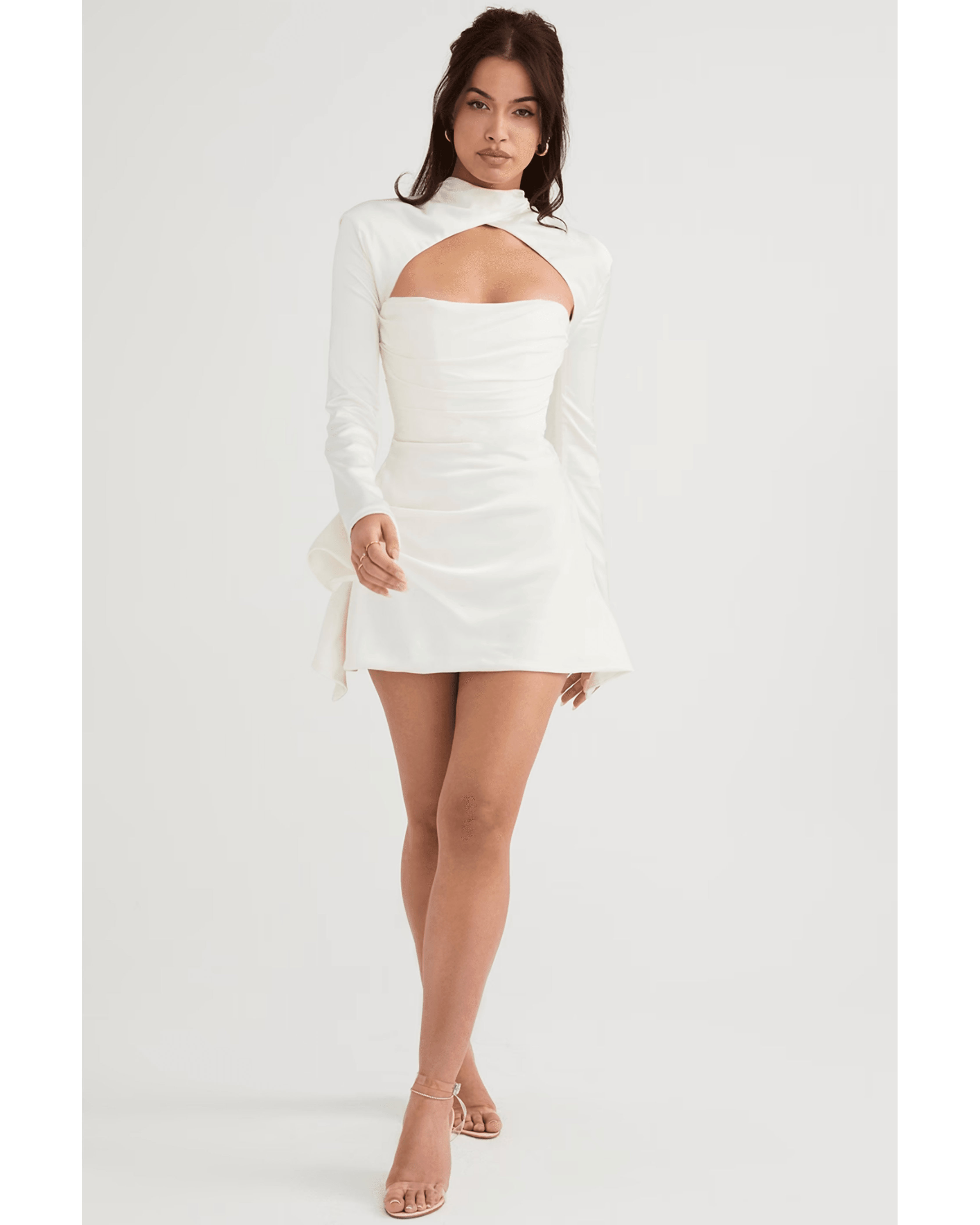 Toira Ivory Draped Corset Dress - Endless - UAE Rental and Resale for Women's Fashion