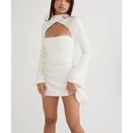 Toira Ivory Draped Corset Dress - Endless - UAE Rental and Resale for Women's Fashion
