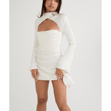 Toira Ivory Draped Corset Dress - Endless - UAE Rental and Resale for Women's Fashion