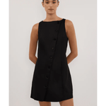 Tommy Black Linen Mini Dress - Endless - UAE Rental and Resale for Women's Fashion