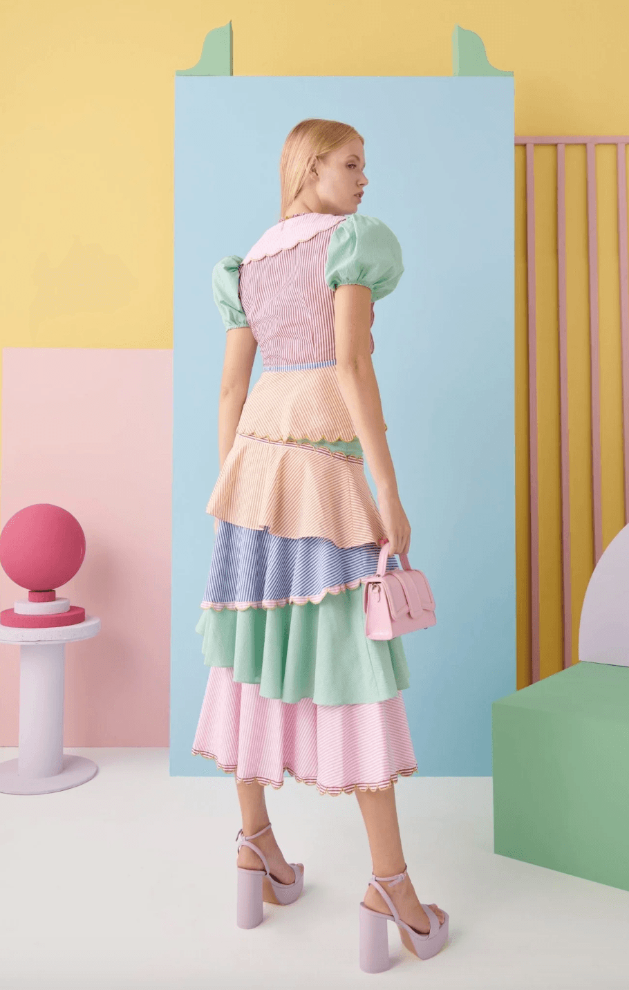Top & Skirt Striped Print Co-ord - Endless
