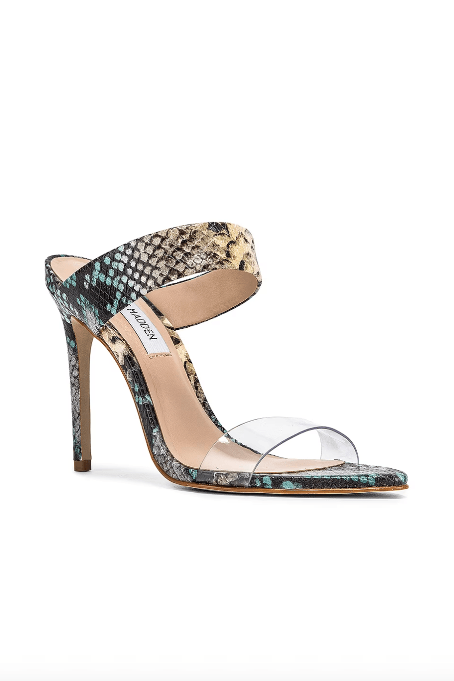 Transparent Strap Heeled Mules - Endless - UAE Rental and Resale for Women's Fashion