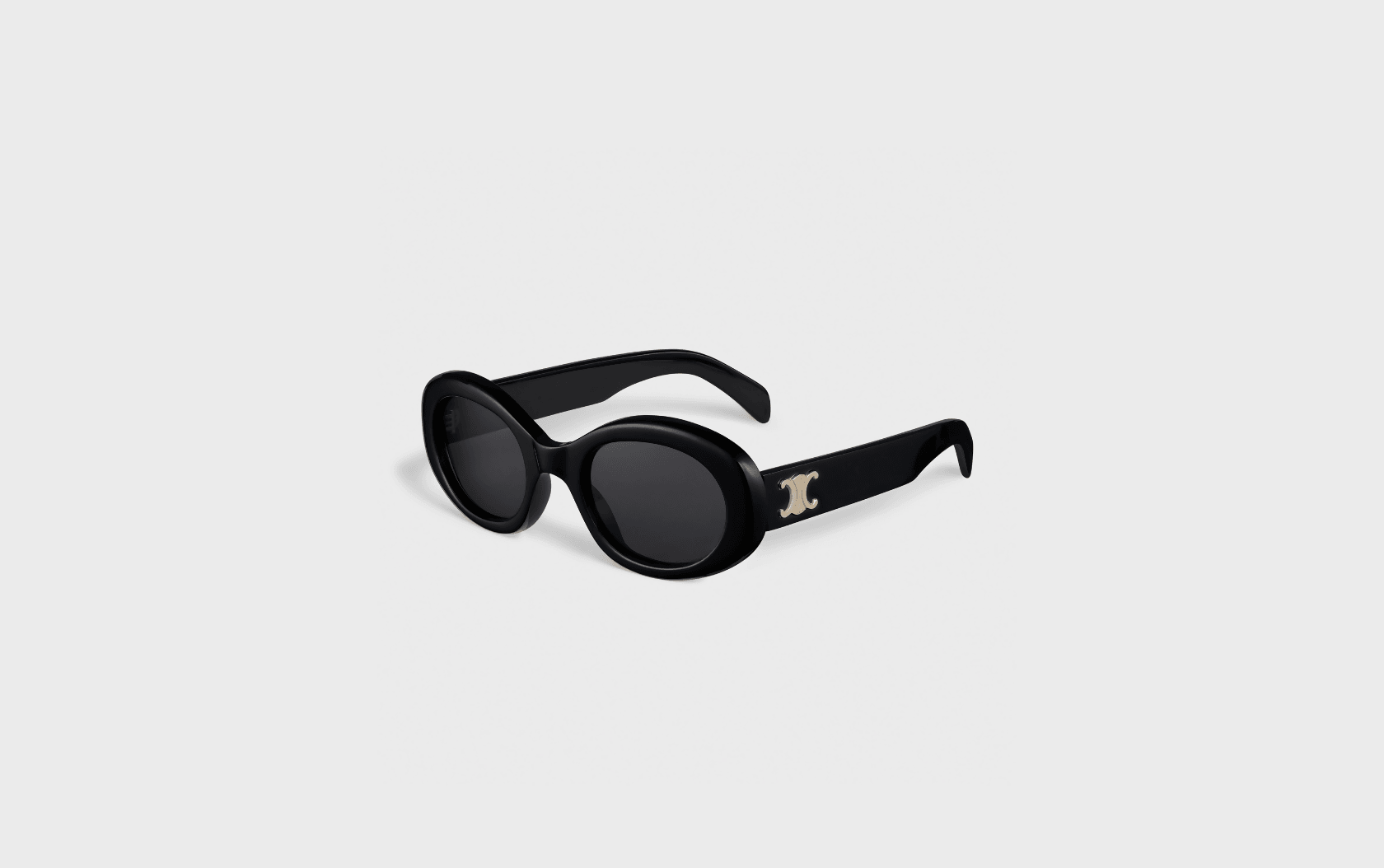Triomphe 01 Oval Sunglasses in Black - Endless - UAE Rental and Resale for Women's Fashion