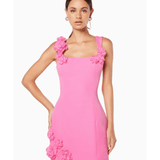 Trompe 3D Floral Mini Dress - Endless - UAE Rental and Resale for Women's Fashion