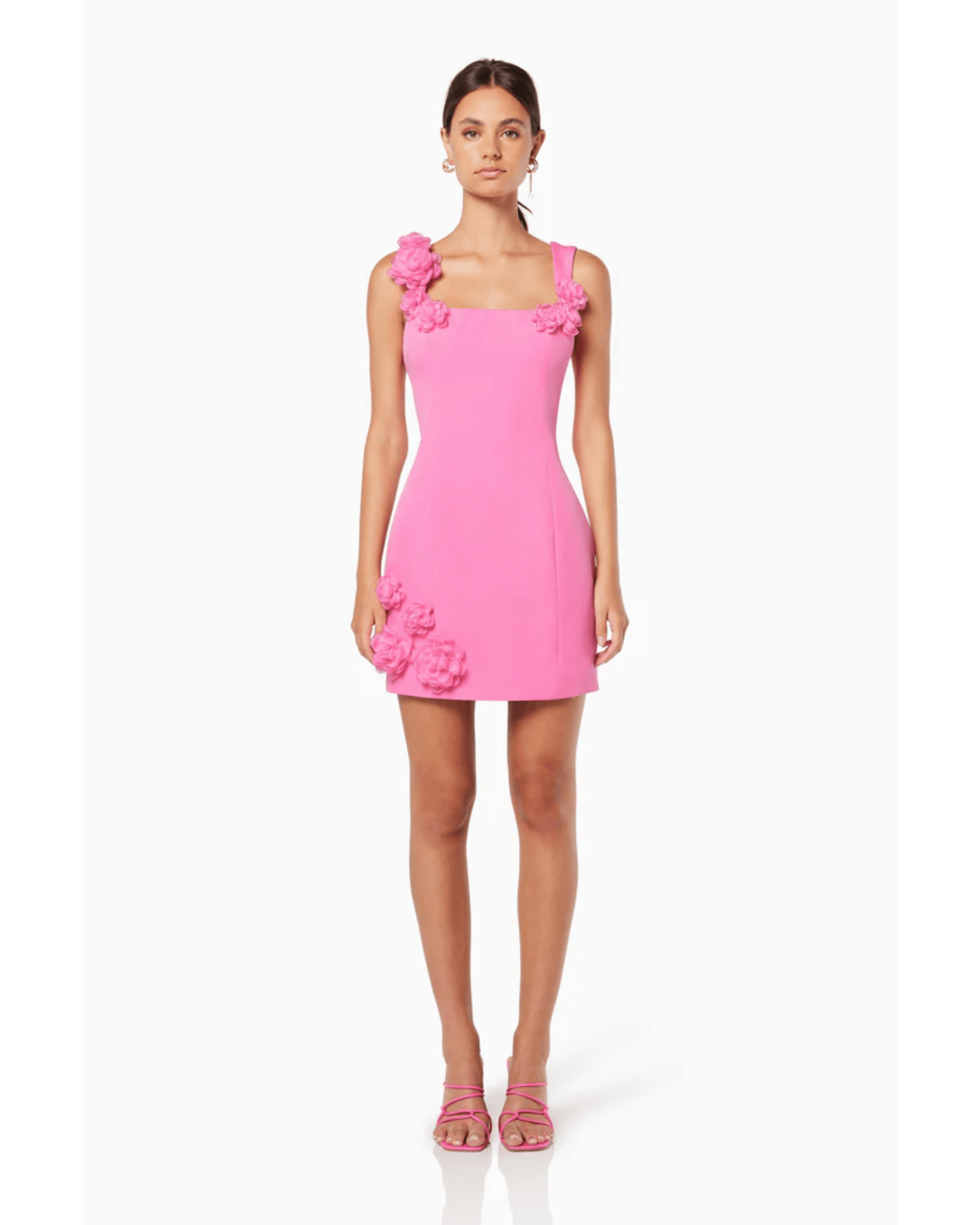 Trompe 3D Floral Mini Dress - Endless - UAE Rental and Resale for Women's Fashion