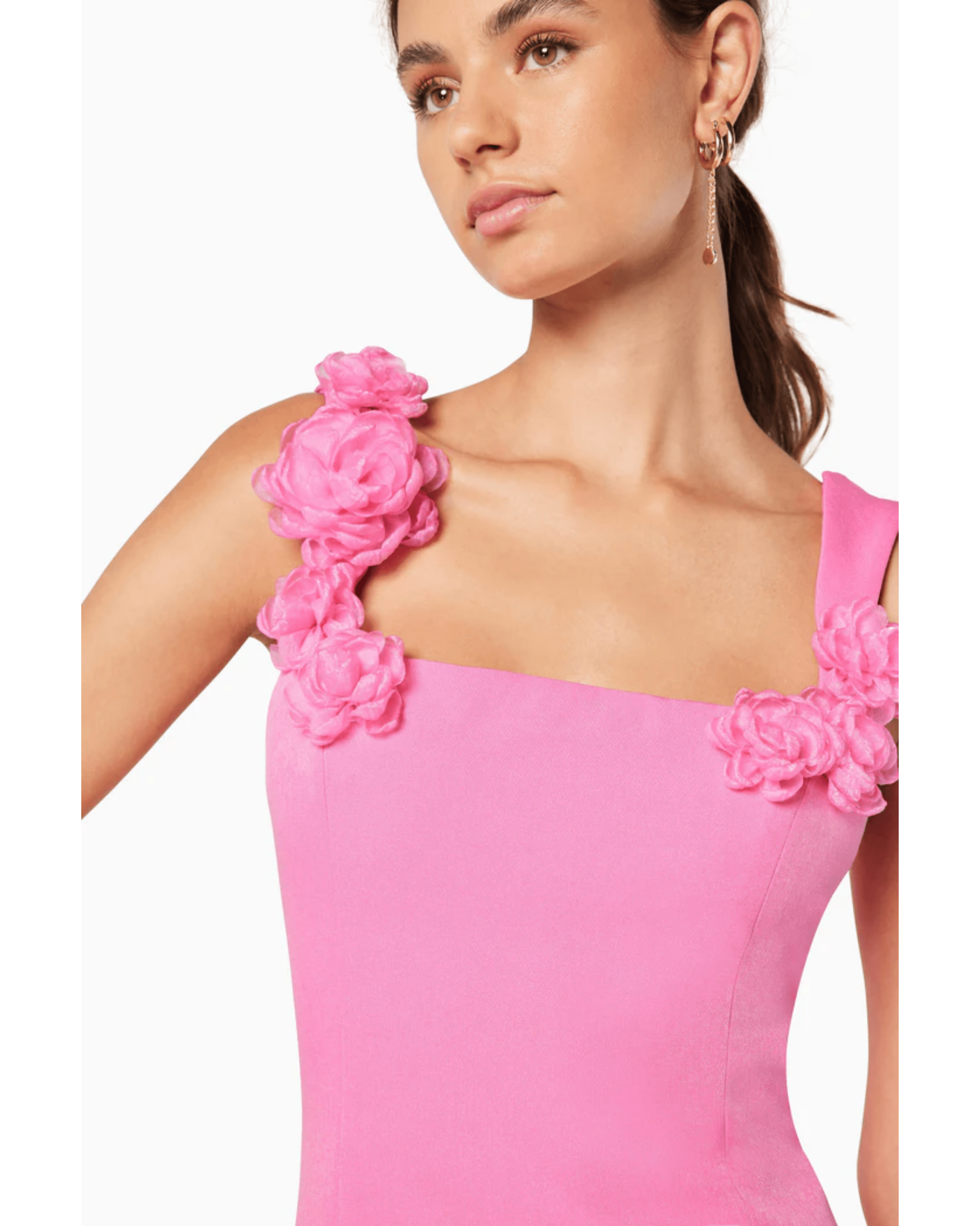 Trompe 3D Floral Mini Dress - Endless - UAE Rental and Resale for Women's Fashion