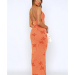 Trust Issues Maxi Dress Orange - Endless - UAE Rental and Resale for Women's Fashion