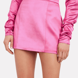 Tuscany Satin Mini Skirt - Endless - UAE Rental and Resale for Women's Fashion
