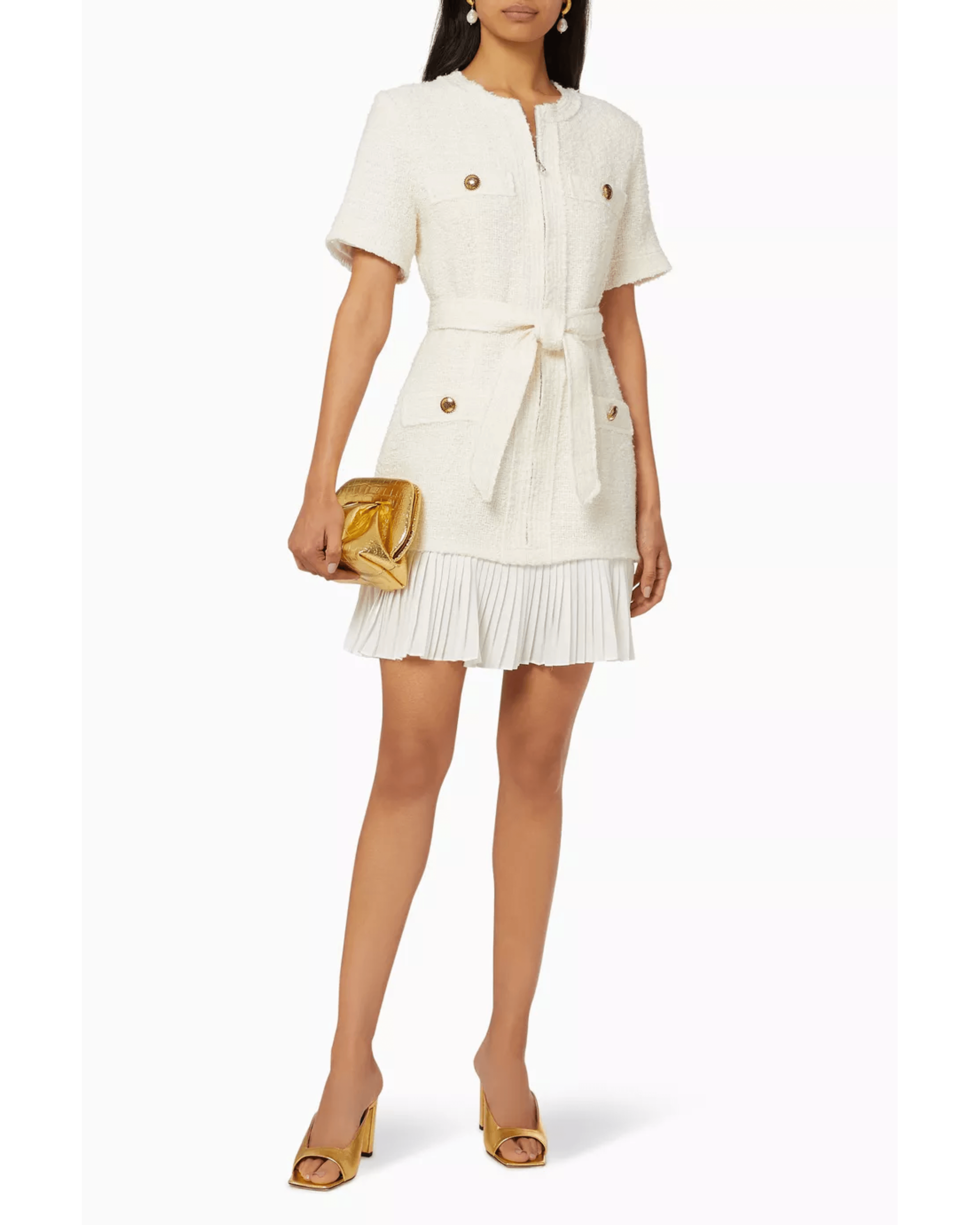 Tweed-effect Coat Dress - Endless - UAE Rental and Resale for Women's Fashion